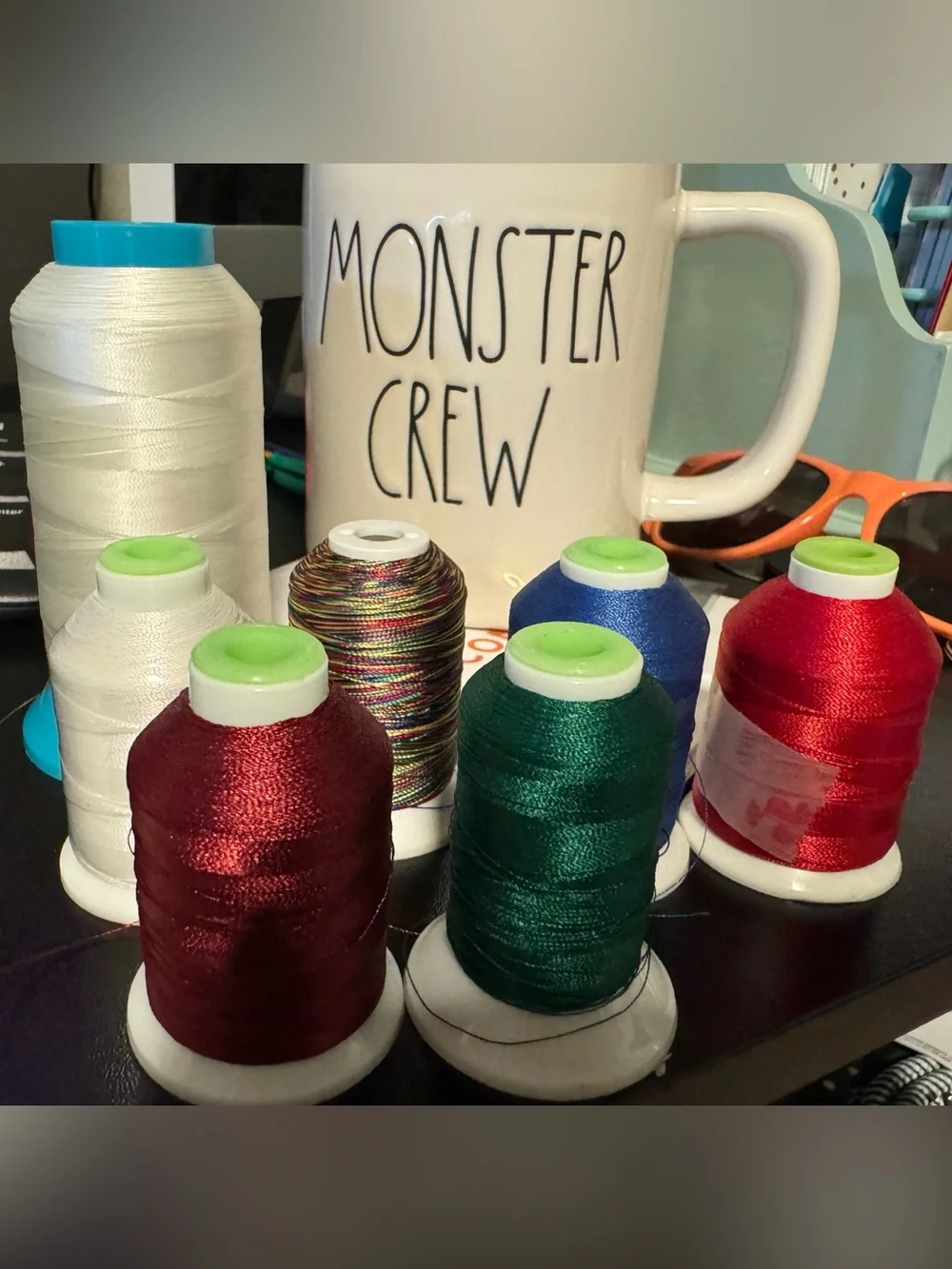Machine embroidery floss bundle